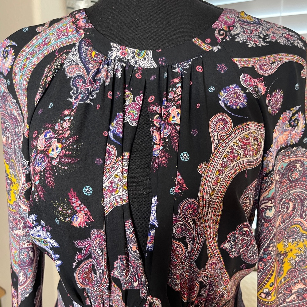 Express Elegant Paisley Maxi Dress Boho Festival - Picture 5 of 7